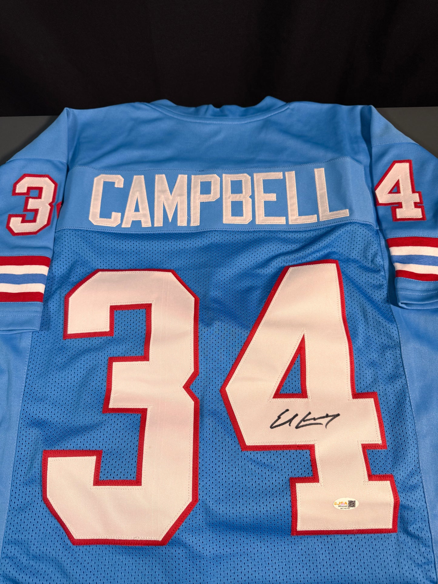 Earl Campbell Houston Oilers Signed Jersey