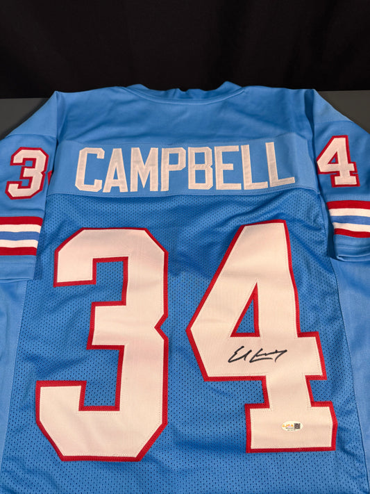 Earl Campbell Houston Oilers Signed Jersey