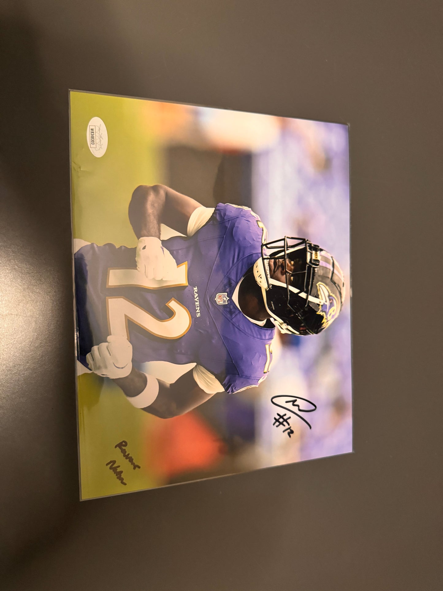Malik Cunningham Baltimore Ravens Signed Photo