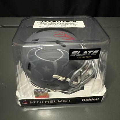 Dalton Schultz Houston Texans Signed Mini Helmet