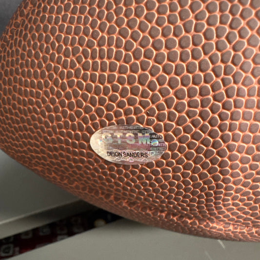 Deion Sanders Dallas Cowboys/Atlanta Falcons Signed Football