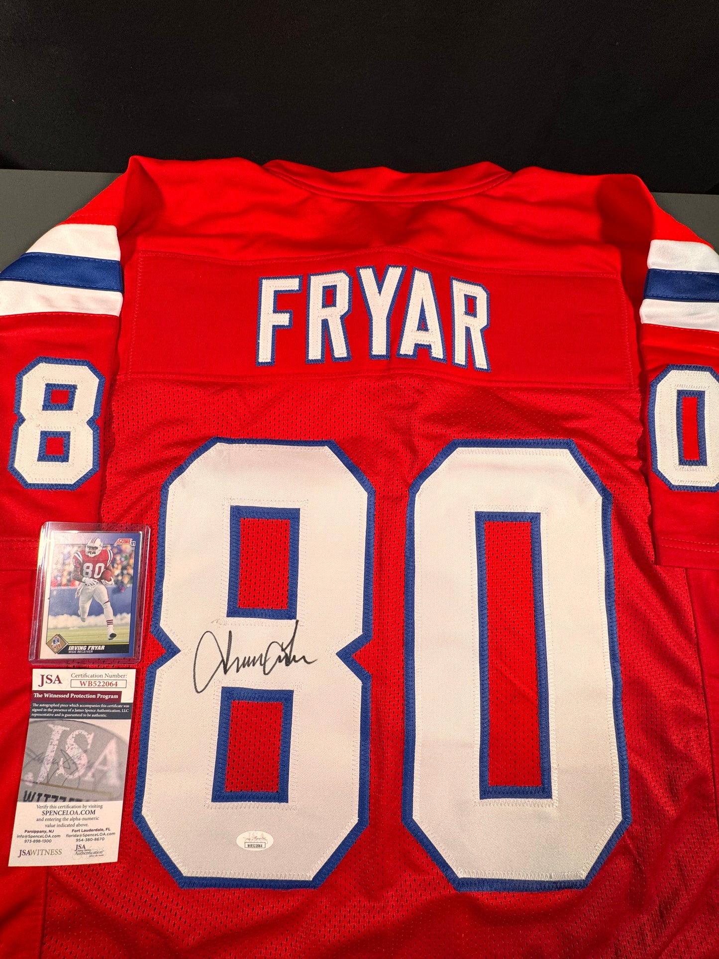 Irving Fryar New England Patriots Signed Jersey