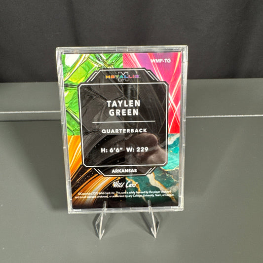 Taylen Green Arkansas Razerbacks Card